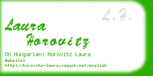 laura horovitz business card